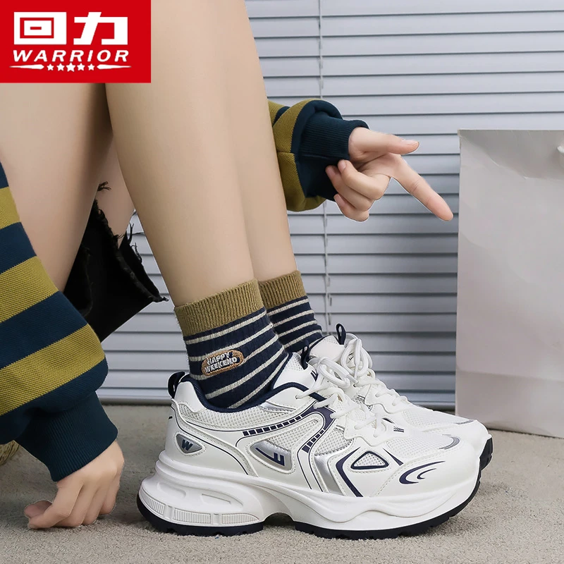 回力女鞋老爹2025新款夏季厚底百搭轻便软底休闲运动网红学生潮鞋