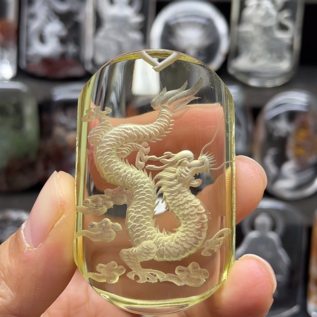 水晶颈饰未镶嵌龙