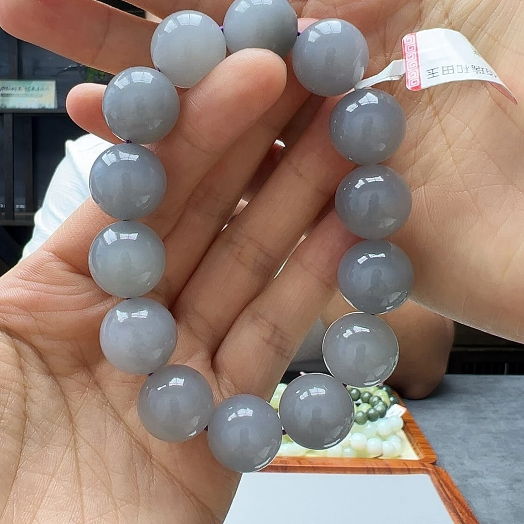 手链未镶嵌和田玉16烟紫