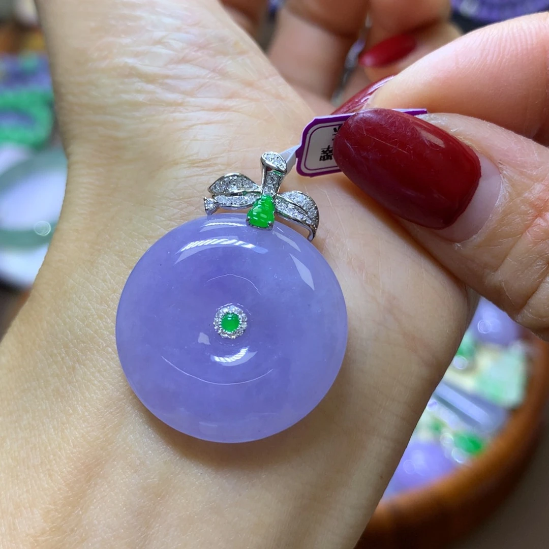 【闪购商品】翡翠颈饰18K金镶嵌翡翠