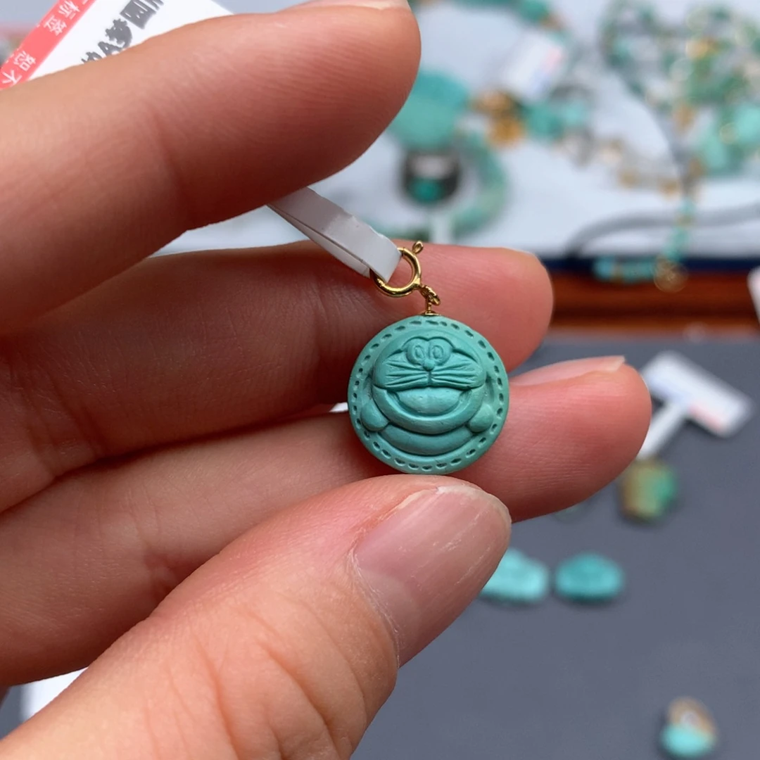 绿松石18K金镶嵌绿松石