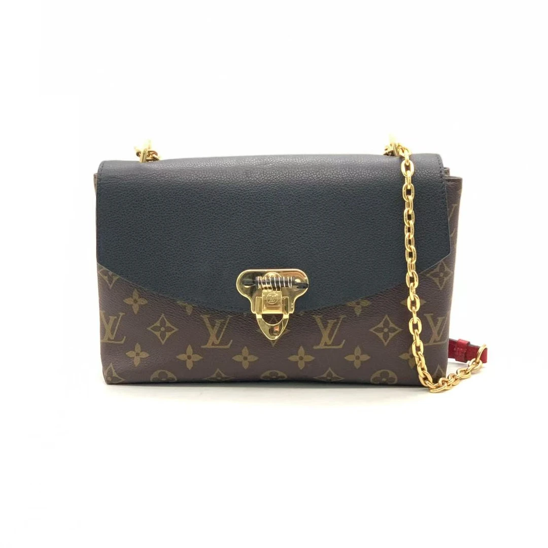 95新 LouisVuitton/路易威登 老花拼黑新款传奇信封包