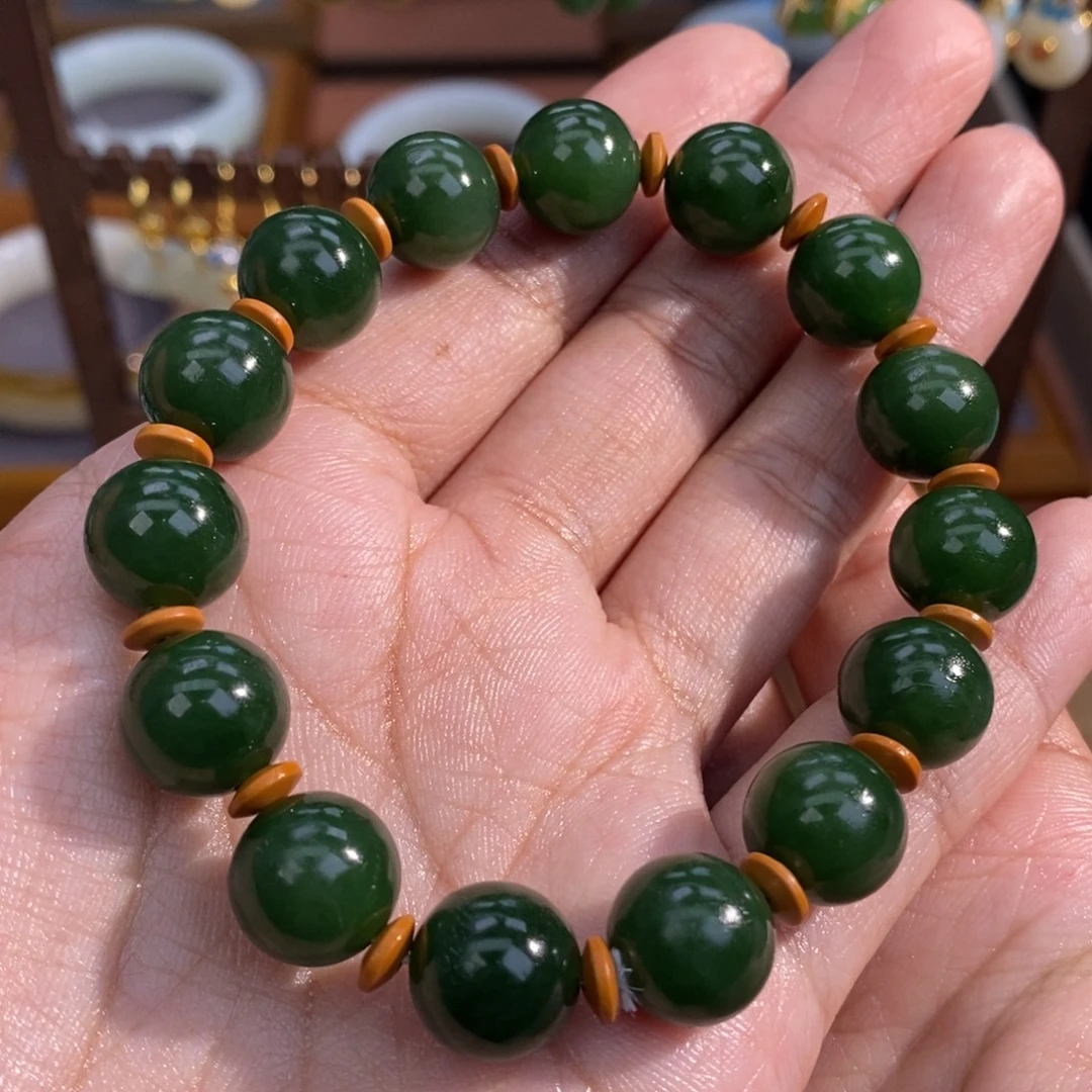 和田玉未镶嵌手链