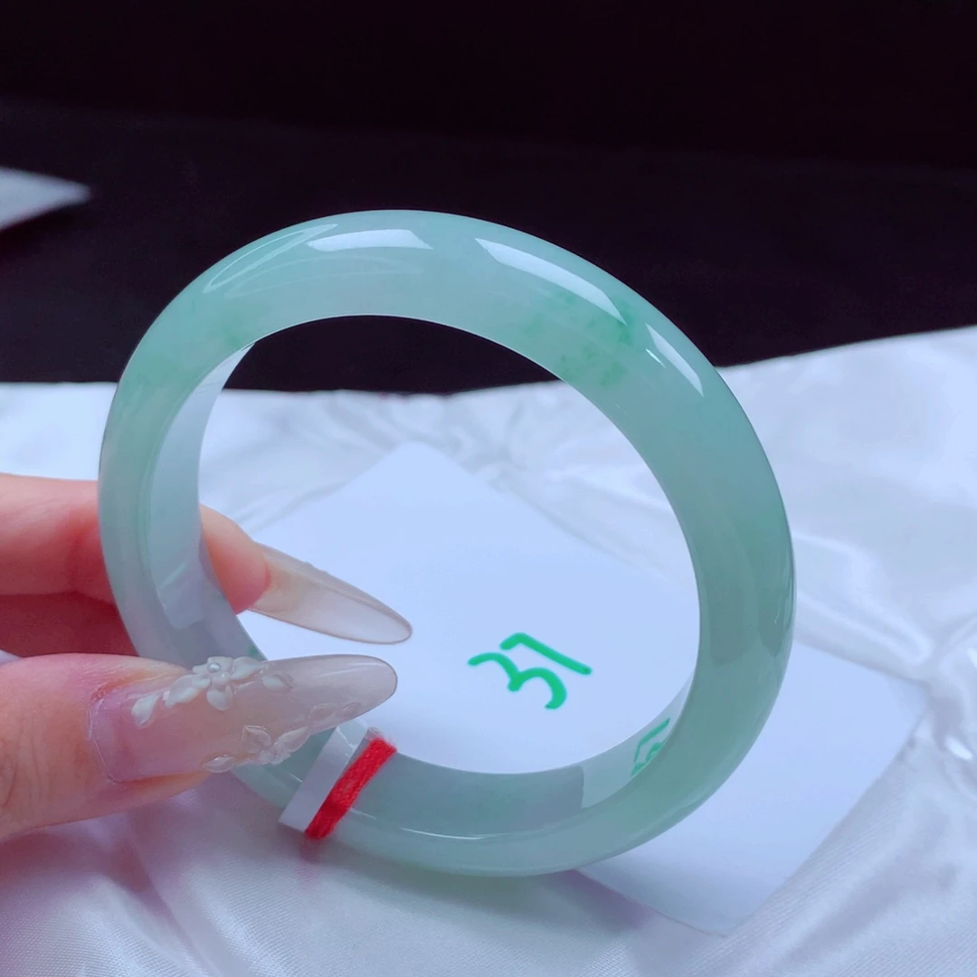 未镶嵌手镯翡翠天然缅甸翡翠A货手镯 37号