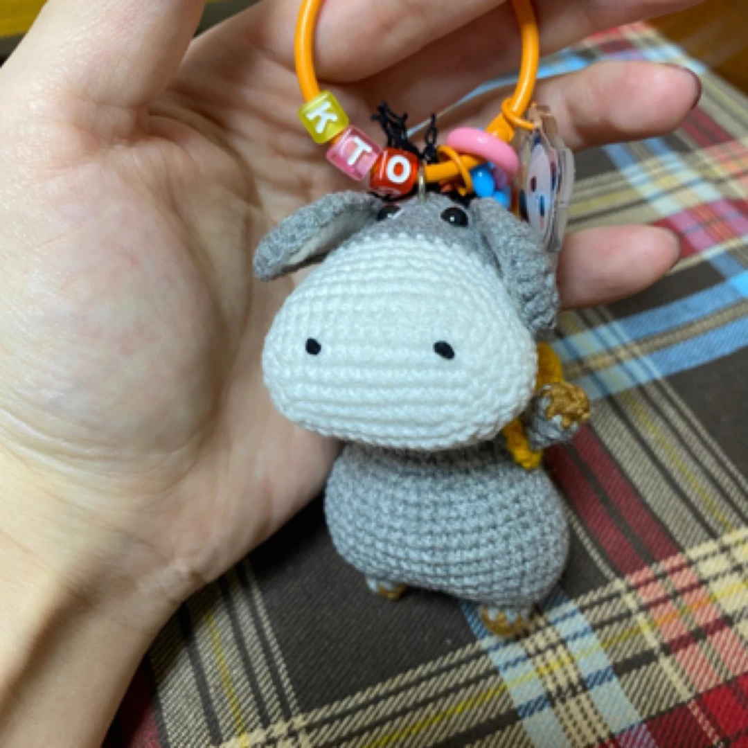 成品 小毛驴 手工毛线钩织玩偶
