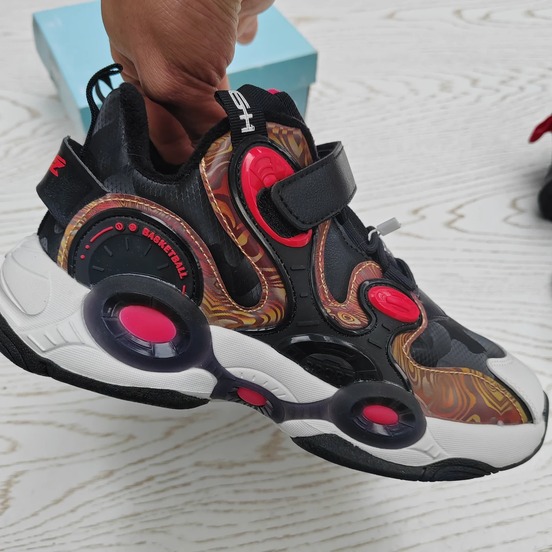 加绒款男童运动鞋鞋子冬季学院风男中童小童秋冬季