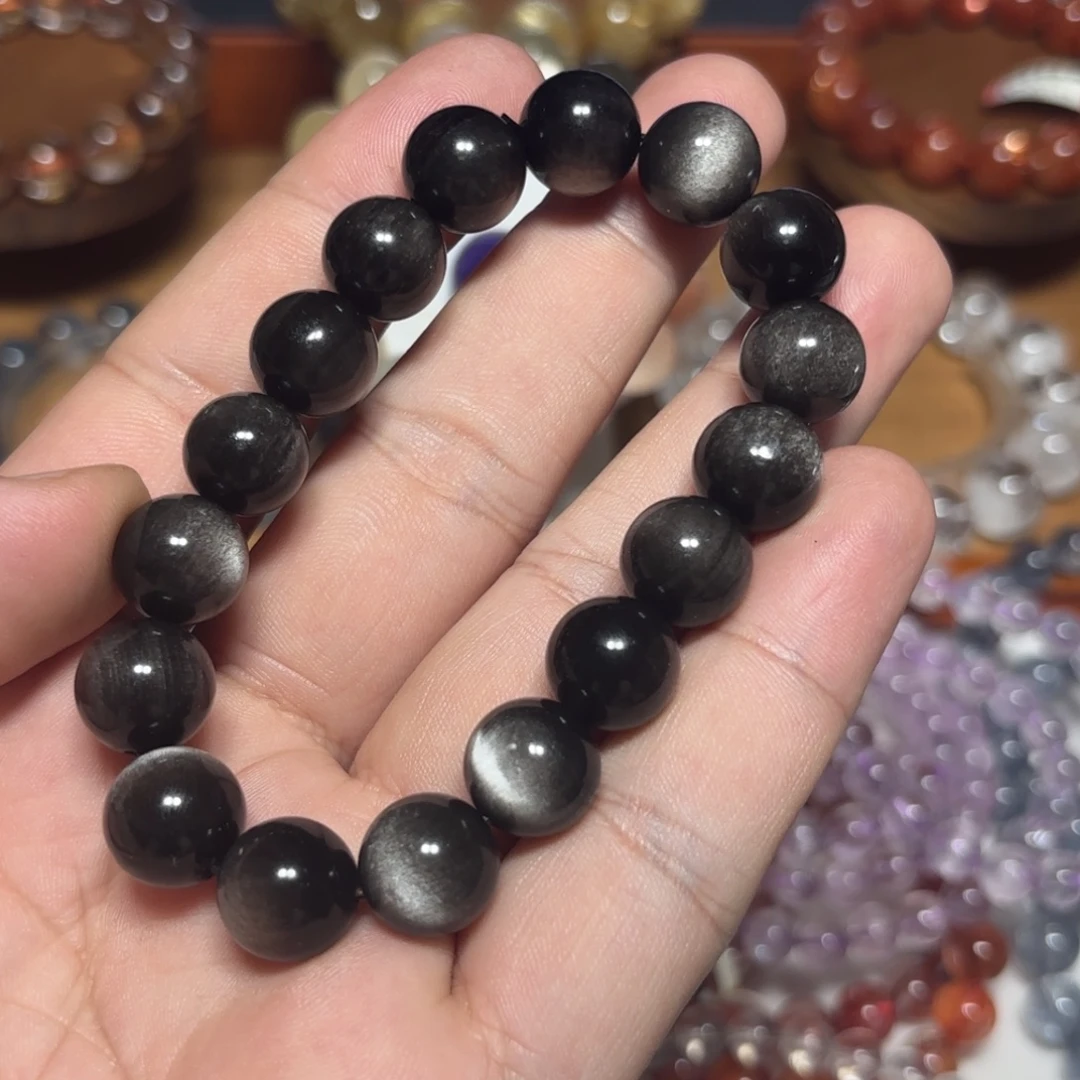 未镶嵌水晶手链12毫米