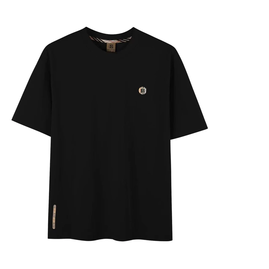 轻奢休闲宽松时尚男女款圆领短袖T恤【B823】