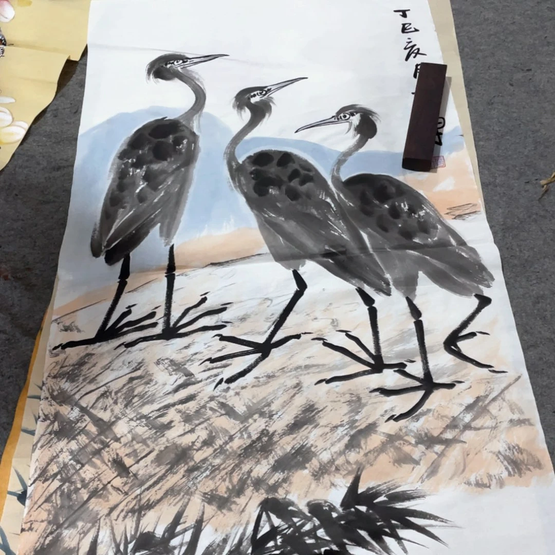 国画国画作品画心一张
