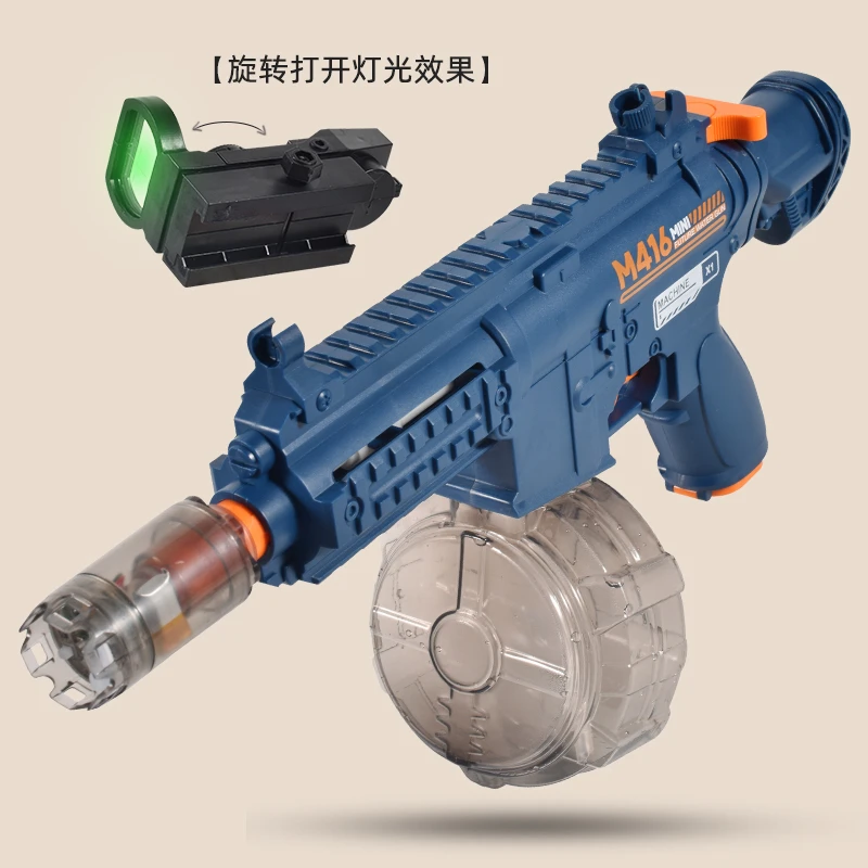 【3.5代】AR15全连发带灯光音效可充电大容量电动水枪夏天戏水玩具