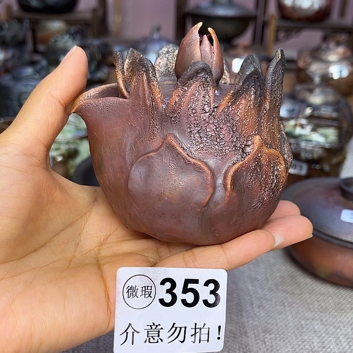 裸柴烧陶瓷手工茶器