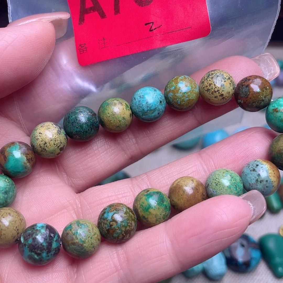 美***天绿石头手工十堰古风配饰