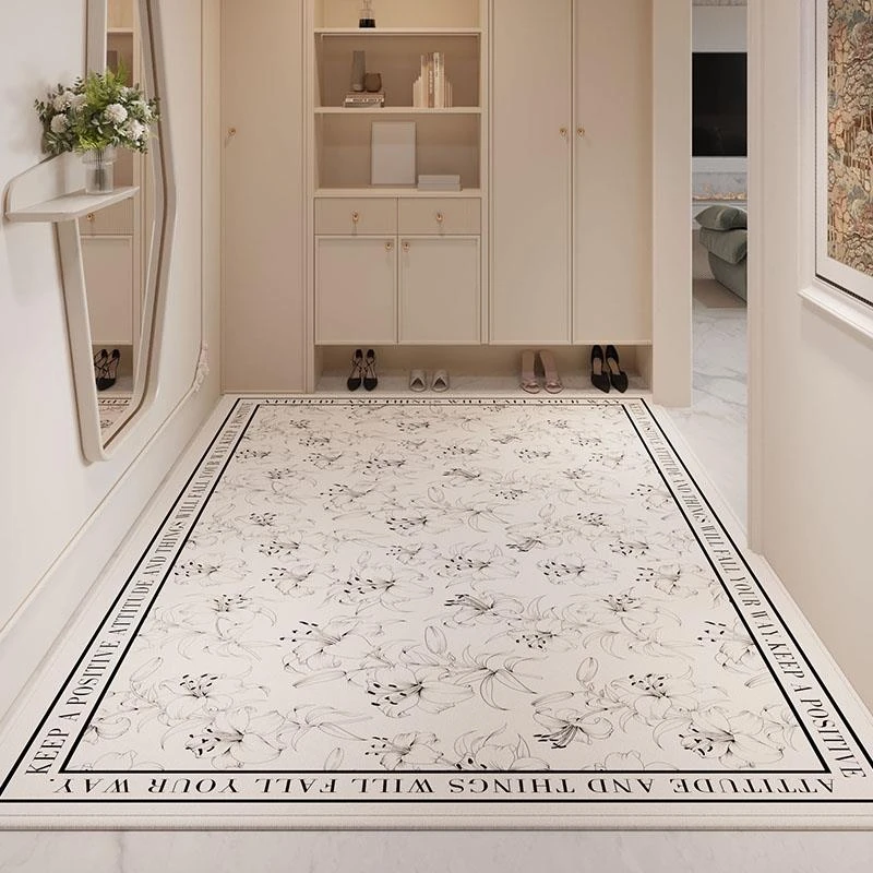 入户门地垫轻奢高端可裁剪地毯北欧简约门垫进门玄关客厅家用脚垫