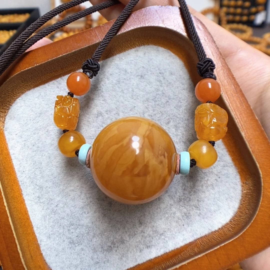 蜜蜡颈饰未镶嵌蜜蜡