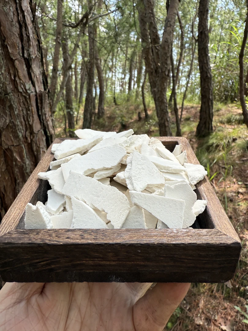 胡子哥的茯苓碎大别山无硫磺不漂白生切生晒药材茯苓碎