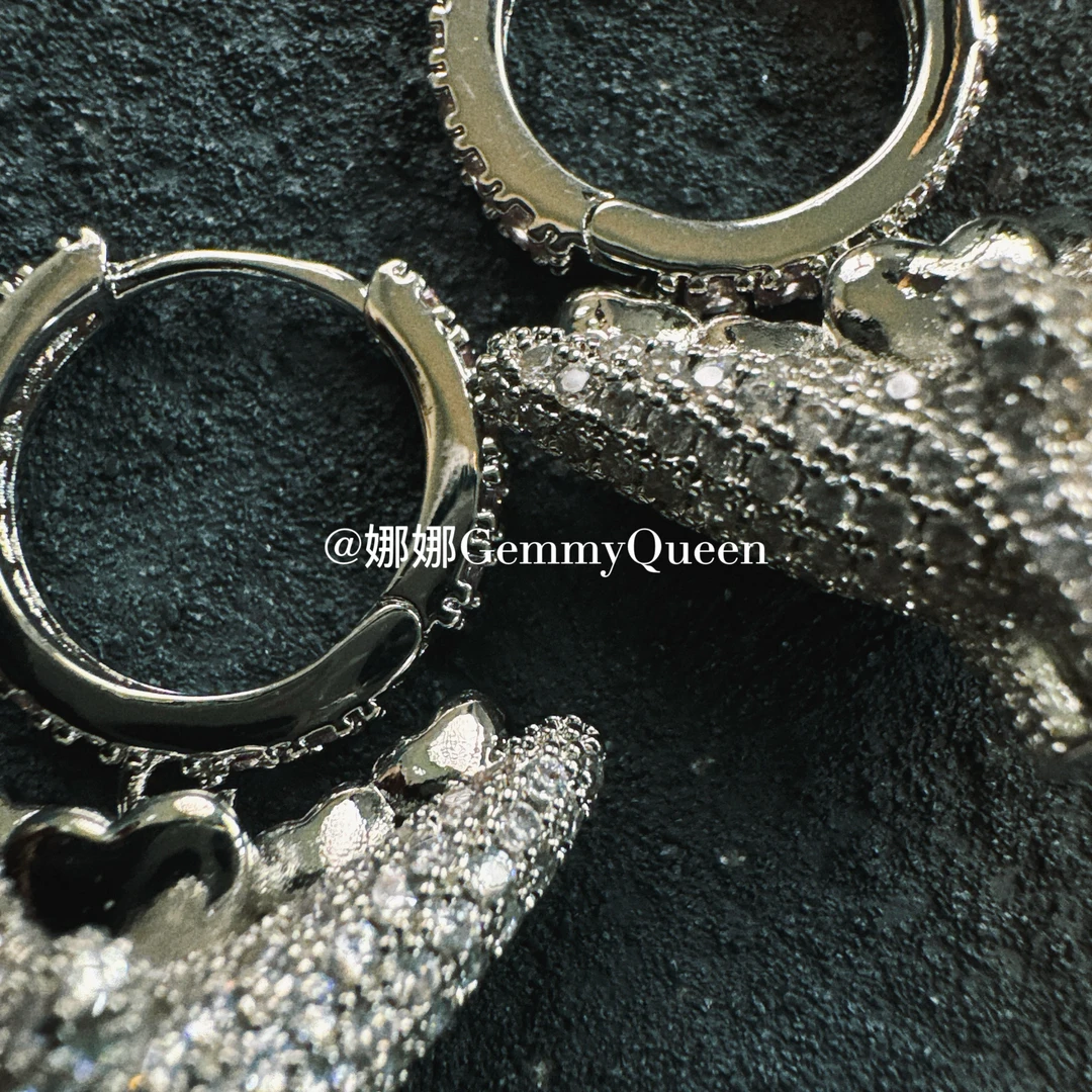 铜合金合成锆石耳饰 娜娜GemmyQueen耳环GQ10358