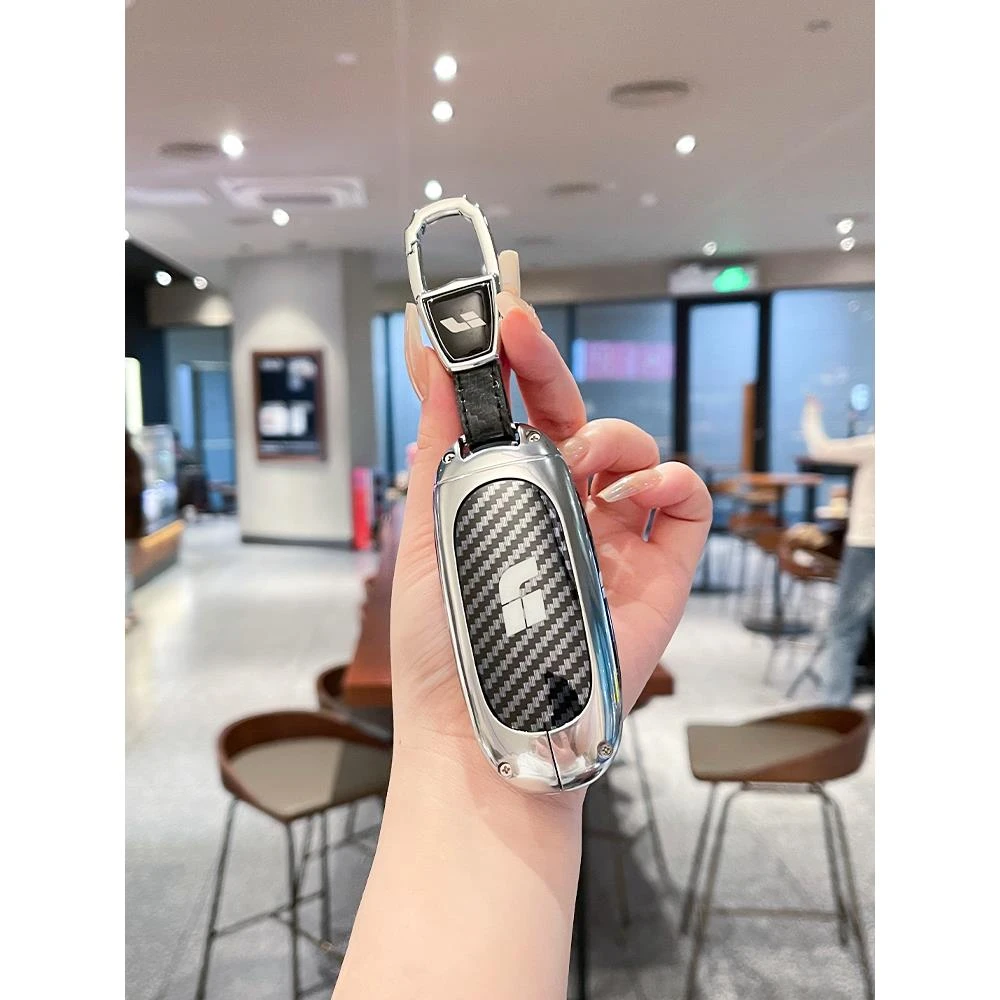 适用理想l6钥匙套l7pro高级2024款l9汽车l8男士max壳扣车钥匙外壳