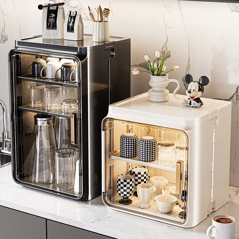 防尘杯子收纳置物架家用多层桌面茶杯架茶具咖啡马克杯沥水杯架