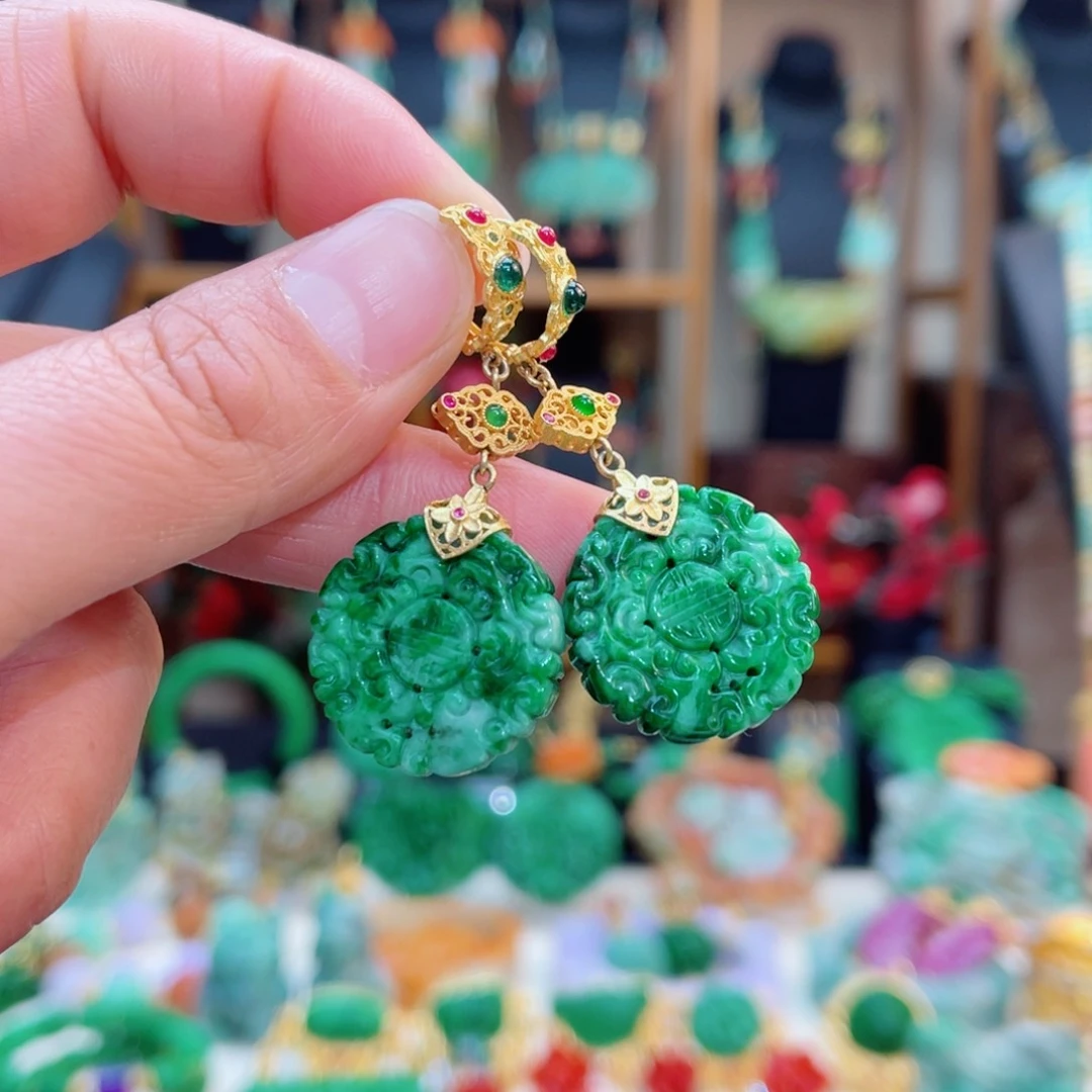 翡翠耳饰合金48小时鉴赏期