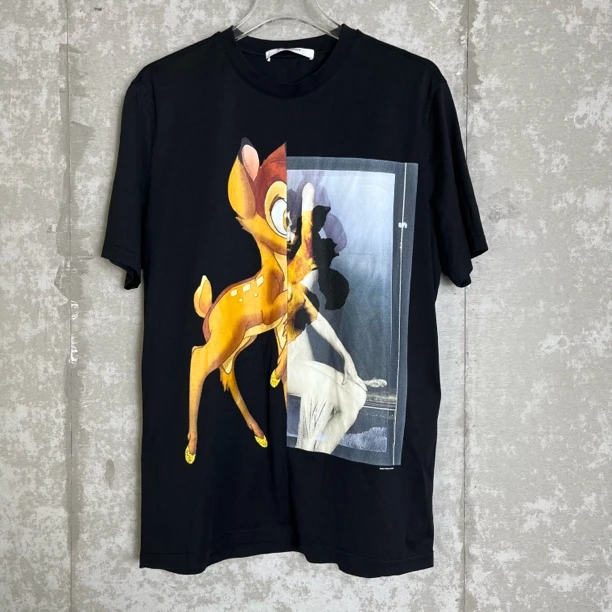 未使用 Givenchy/纪梵希 S*1/纪梵希小鹿印花黑色短袖/10409