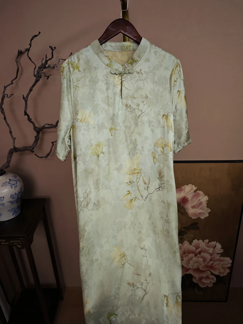 【青涩】2025春夏季新款提花连衣裙HT-3298