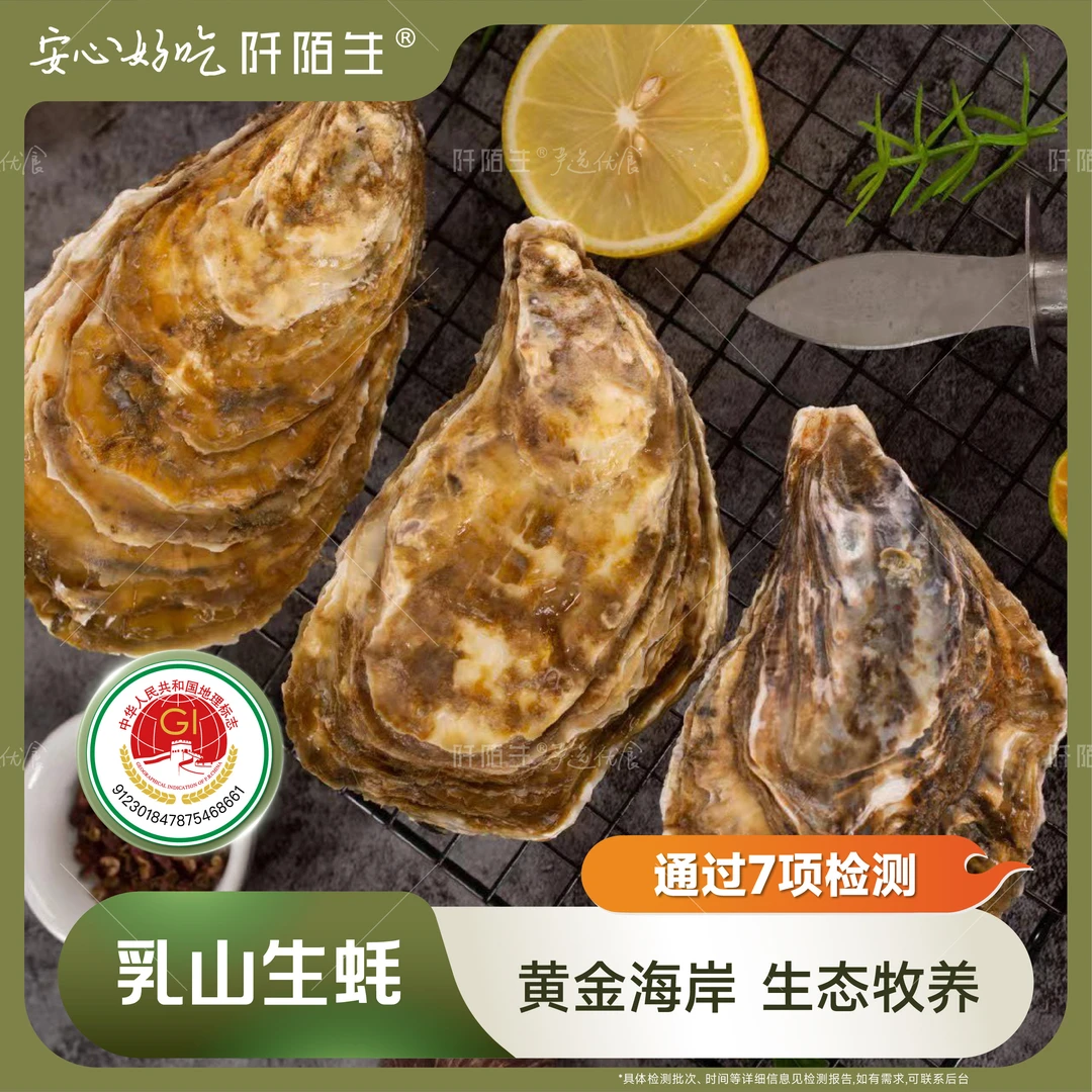 阡陌生严选 |【生态】乳山生蚝北纬37°黄金海岸生态牧养特大号5斤装