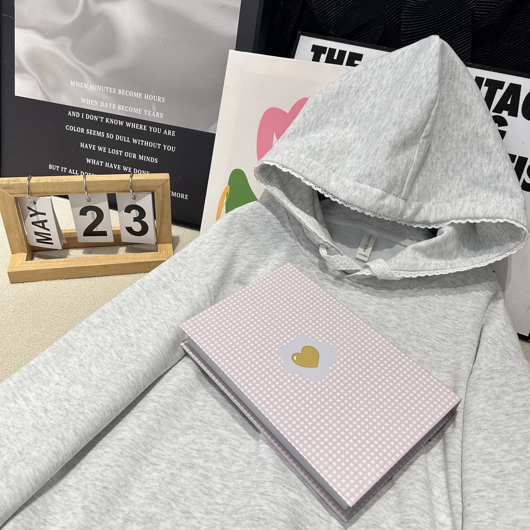 HK潮牌儿童长袖百搭连帽卫衣男女宝2025春季大童上衣2527