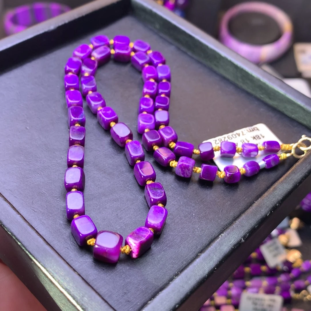 苏纪石（舒俱来）18K金镶嵌项链