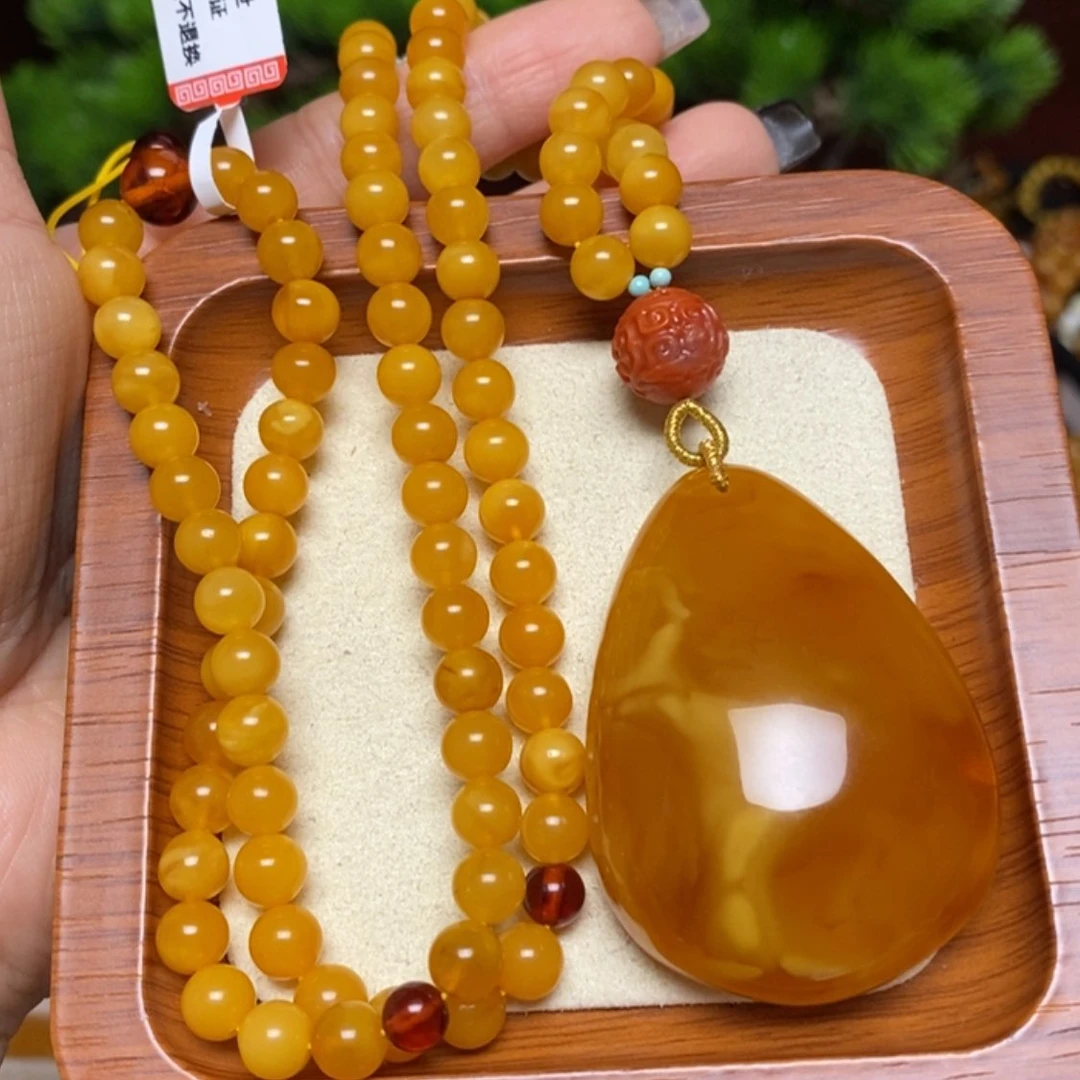 【闪购商品】蜜蜡颈饰未镶嵌项链