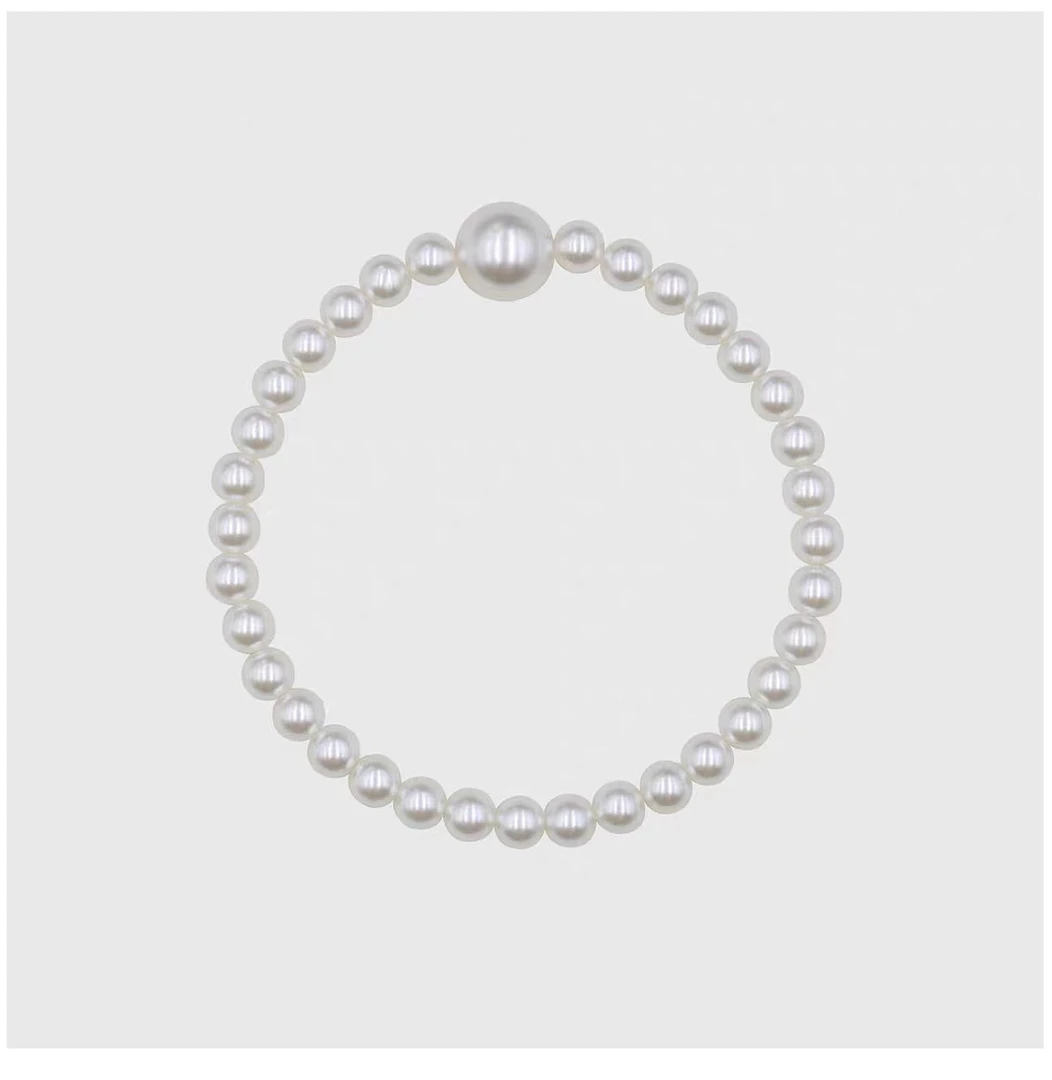 7-8mm正圆强光弹力真珠手链