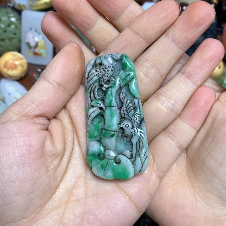 颈饰未镶嵌翡翠精美翡翠非常漂亮