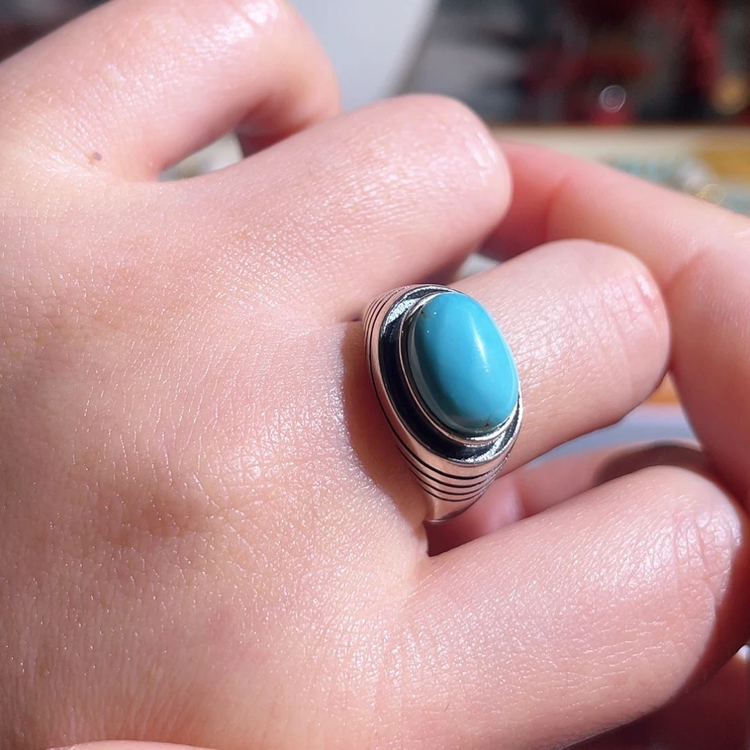 绿松石配饰银S925镶嵌