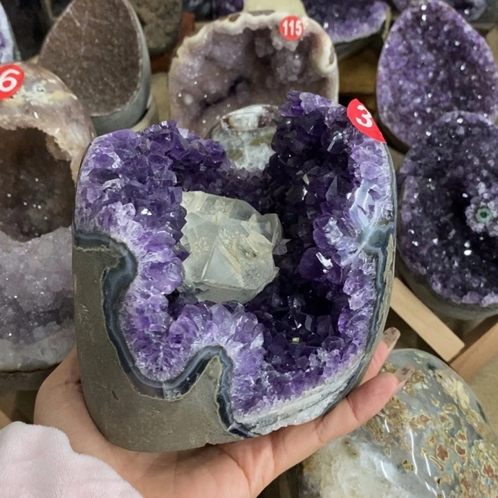 紫晶珠宝半成品未镶嵌49