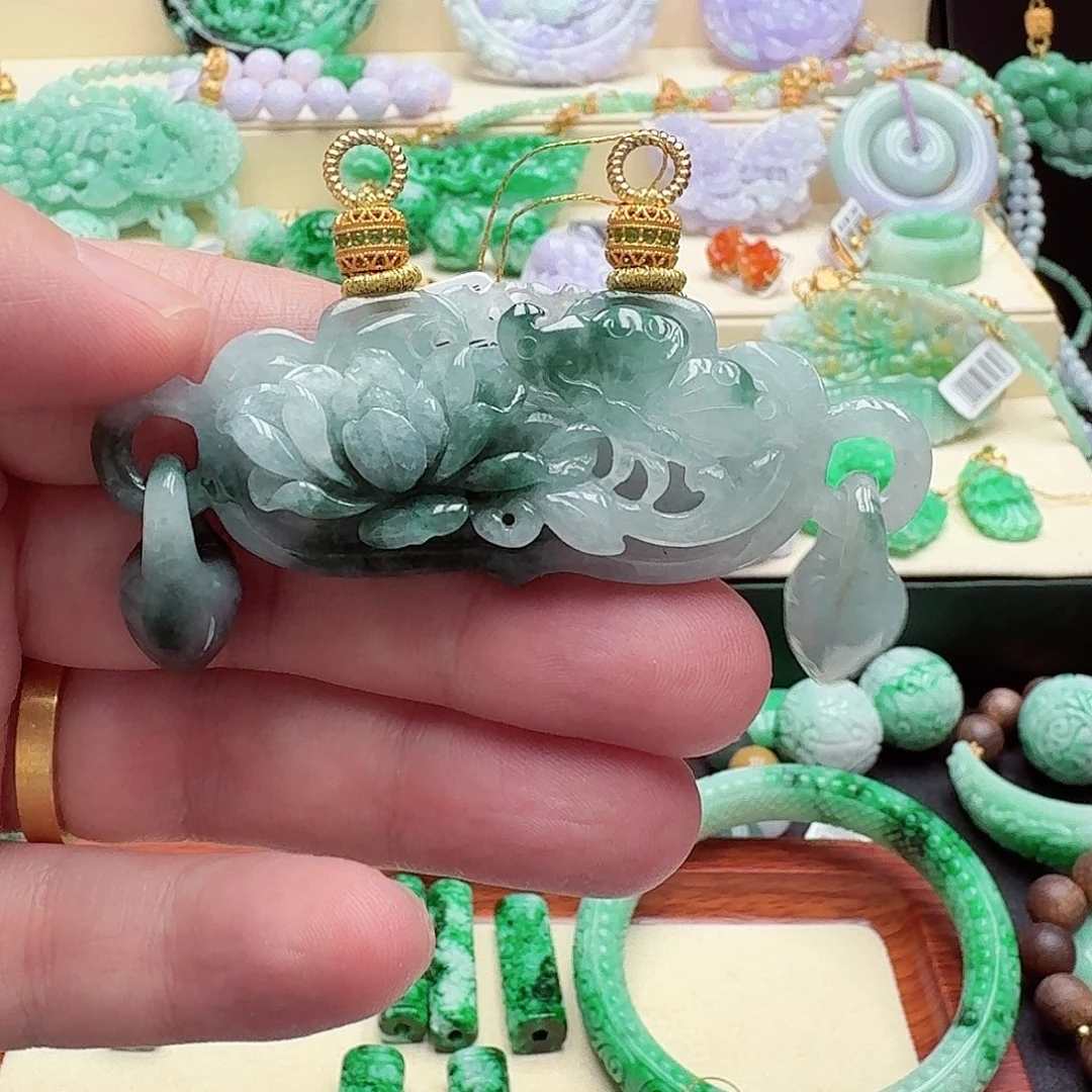 颈饰未镶嵌翡翠翡翠吊坠