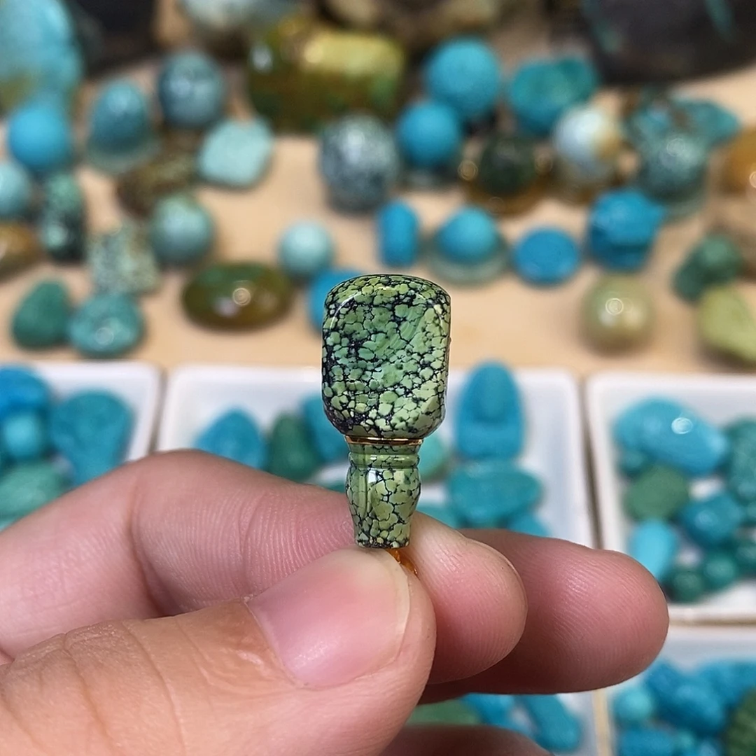 绿松石未镶嵌金腰带三通