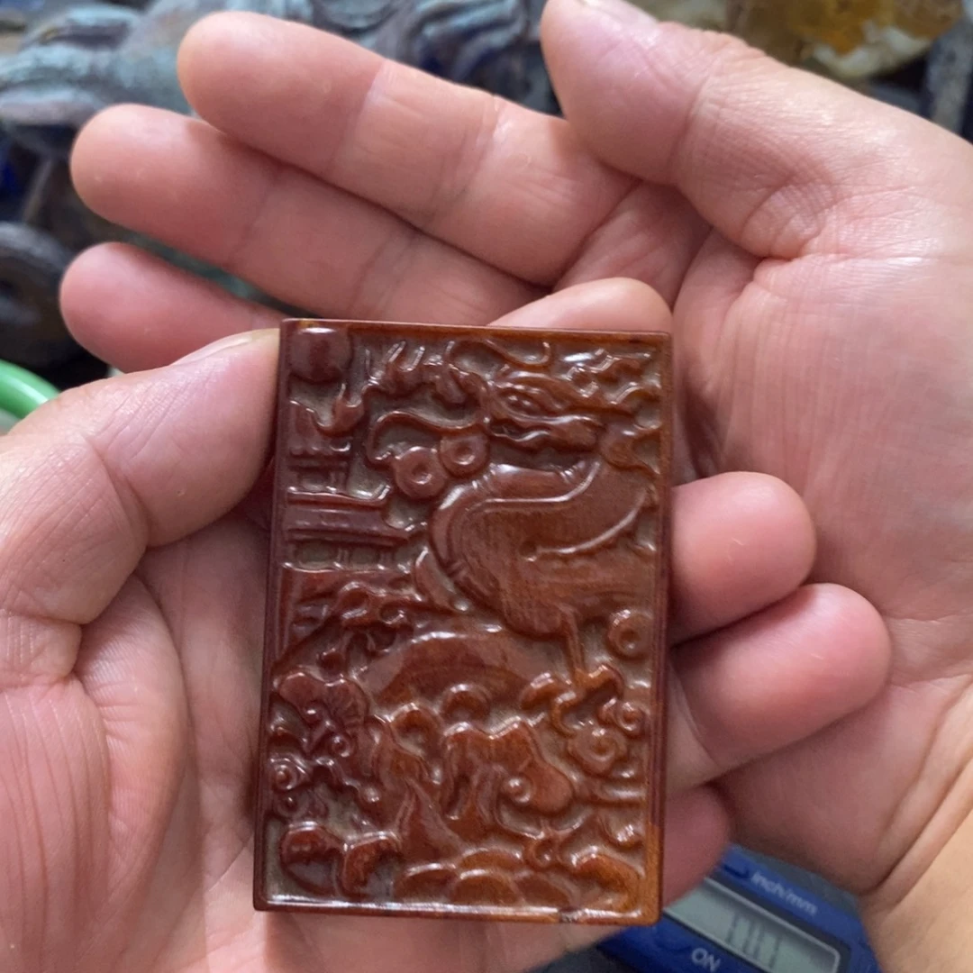 白玉菩提吊坠摆件
