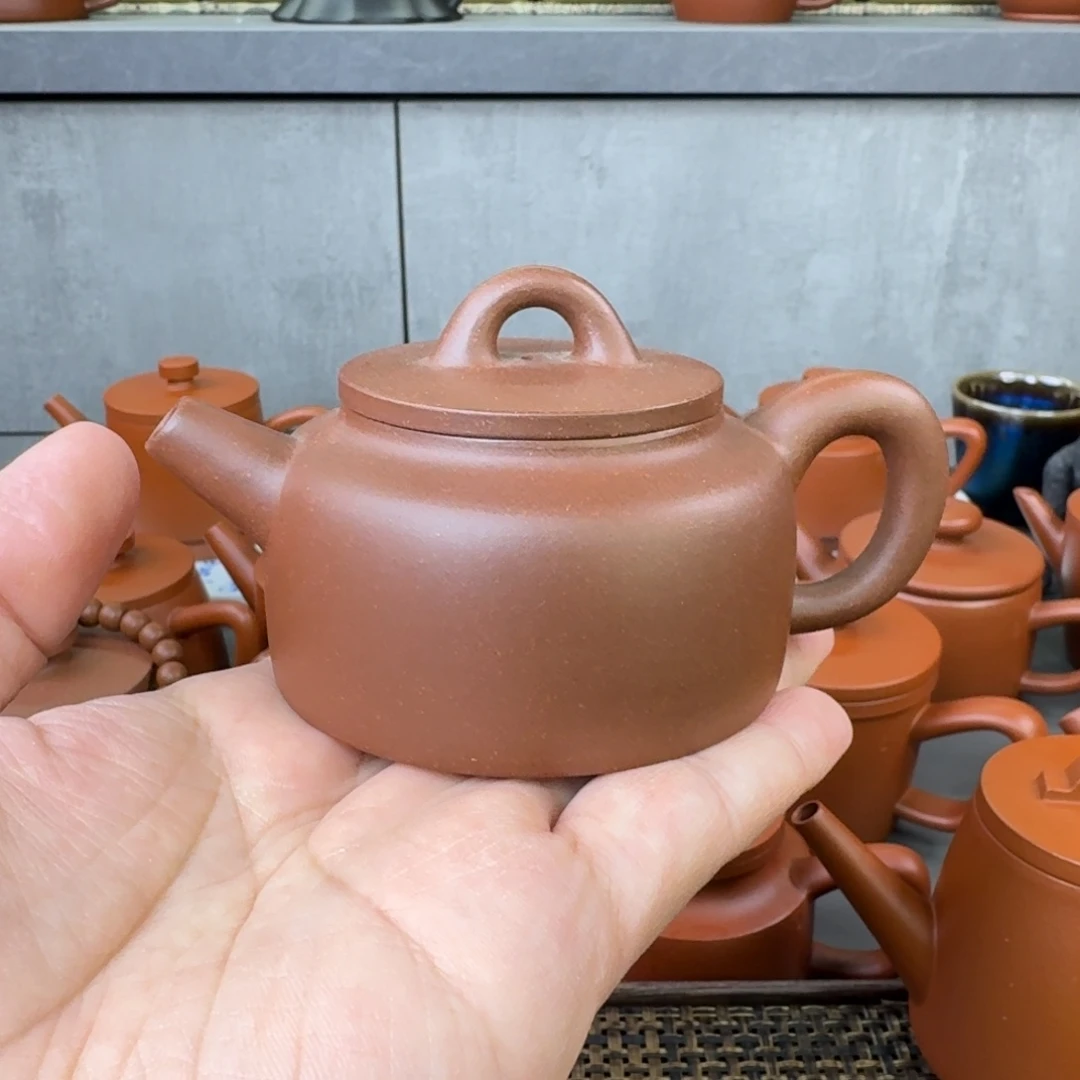 紫砂茶壶紫泥鱼罩