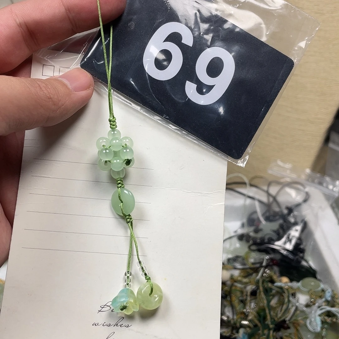 蛇纹石玉合金颈饰