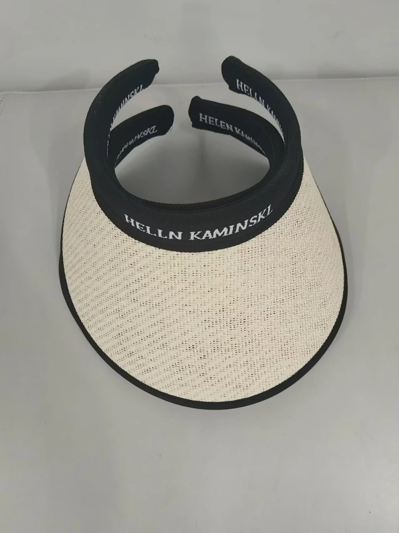 防晒帽子女夏季大帽檐遮脸草编沙滩黑胶空顶太阳帽