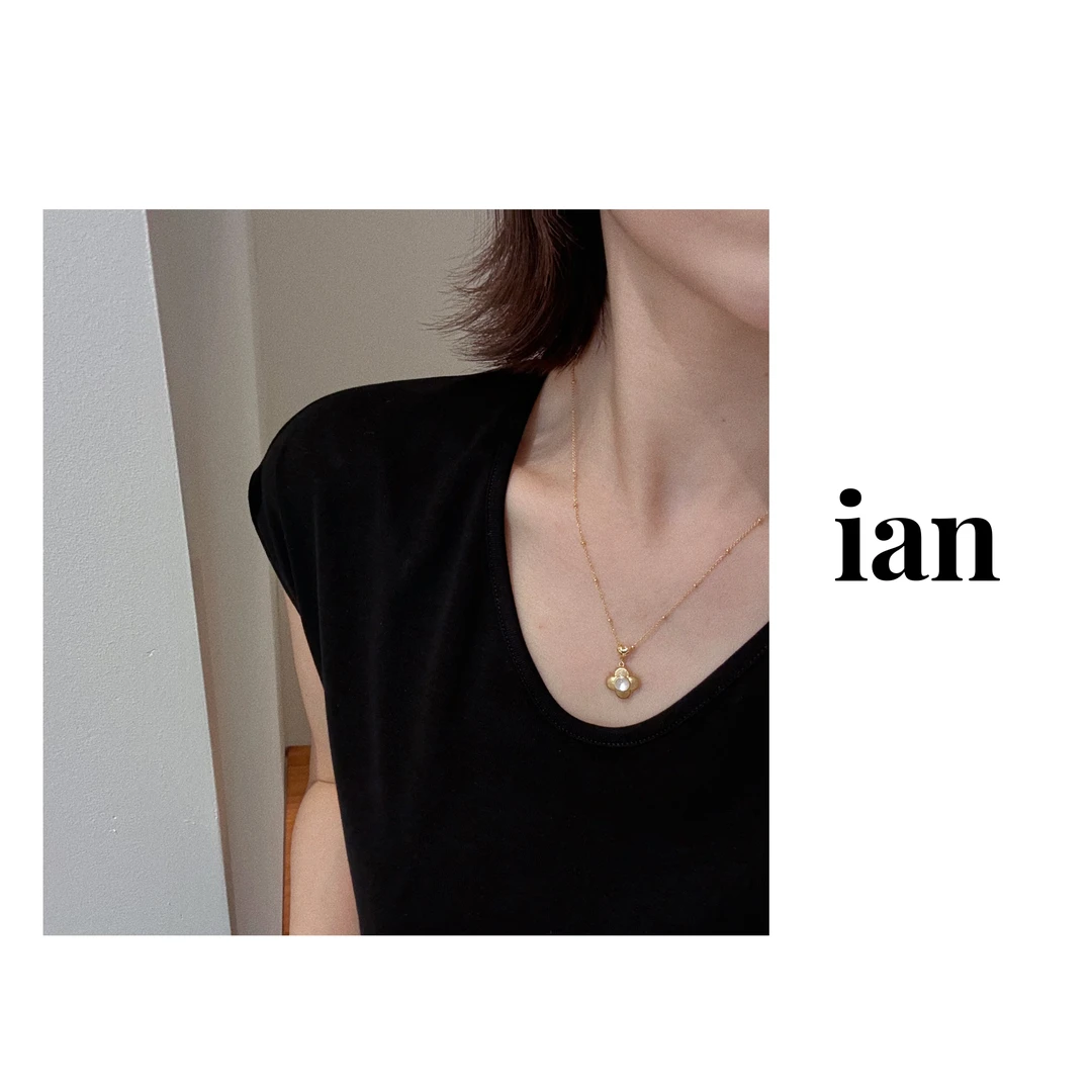 铜合金项链 【ian】夏季百搭花项链