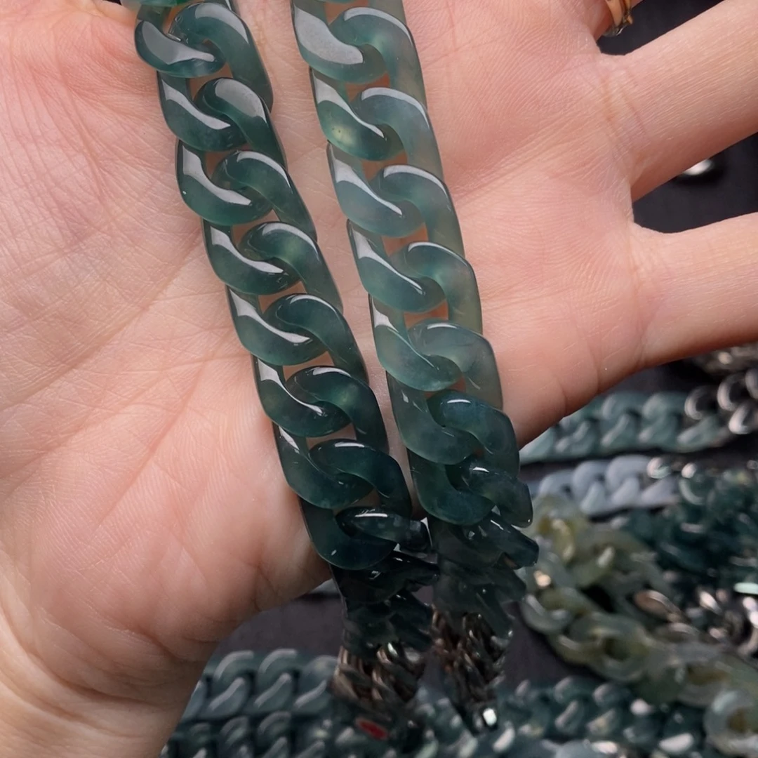 维***C翡翠未镶嵌手链手链10003