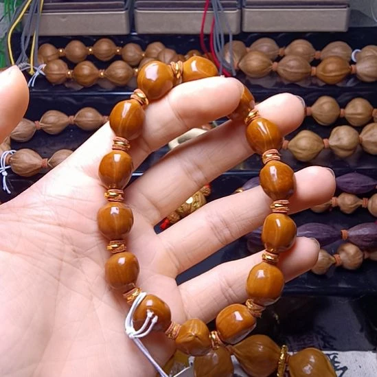 手串/手链橄榄核橄榄核手串三花铁核蜜桃臀1.2