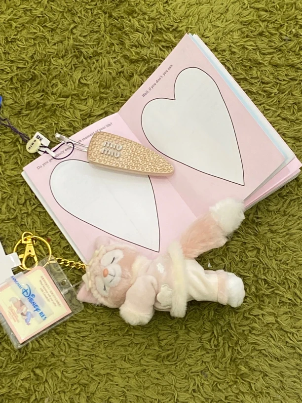 95新 MIU MIU/缪缪 金色缎面水钻发夹94097894