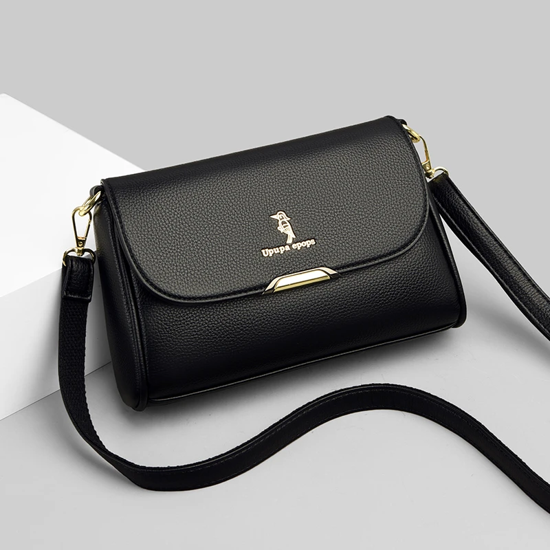 2023新款女休闲女包单肩斜挎包女士包中年妈妈包斜挎软皮小方包