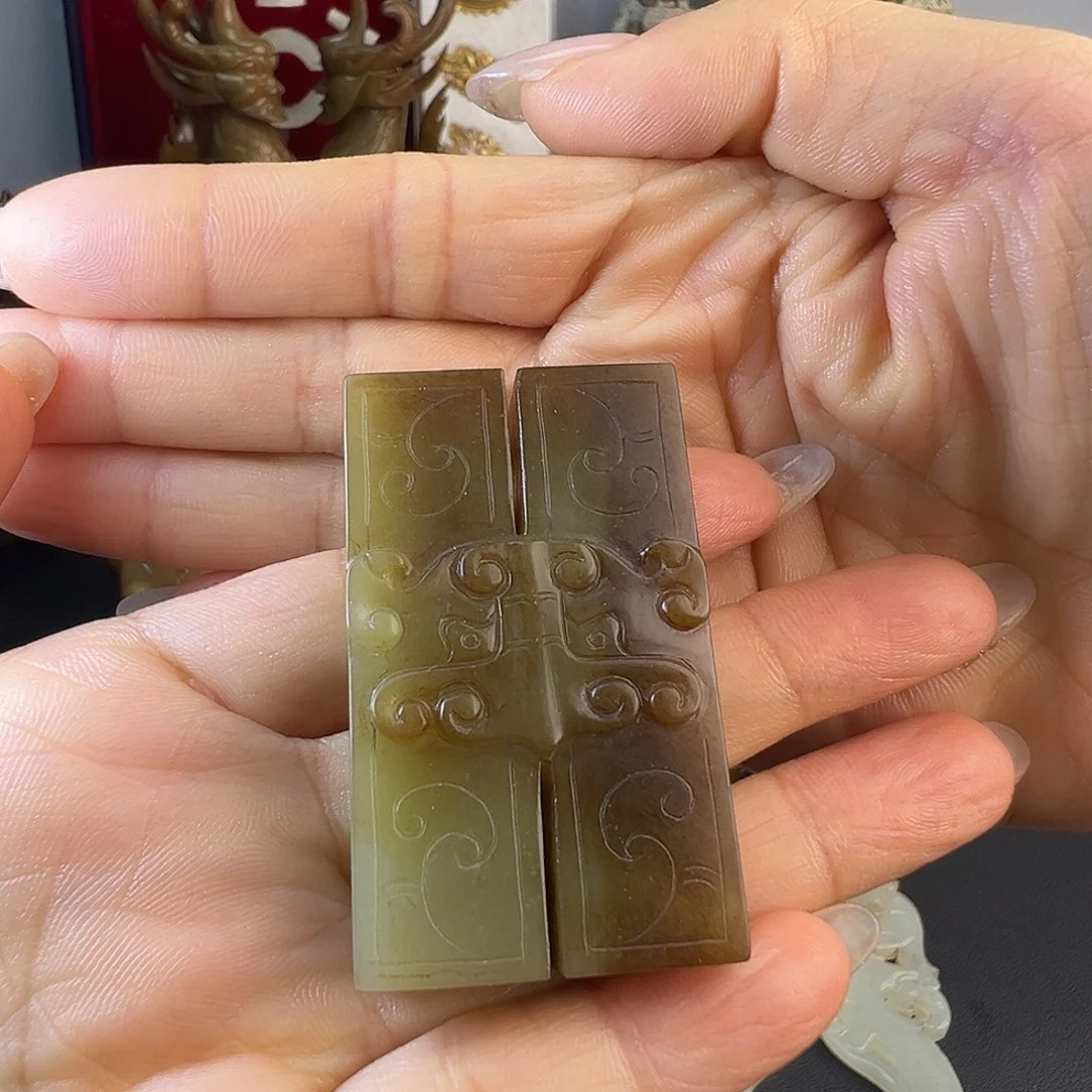 和田玉未镶嵌挂件