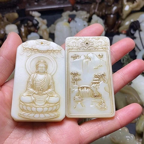 【闪购商品】和田玉（糖玉）挂件未镶嵌闲**鹤