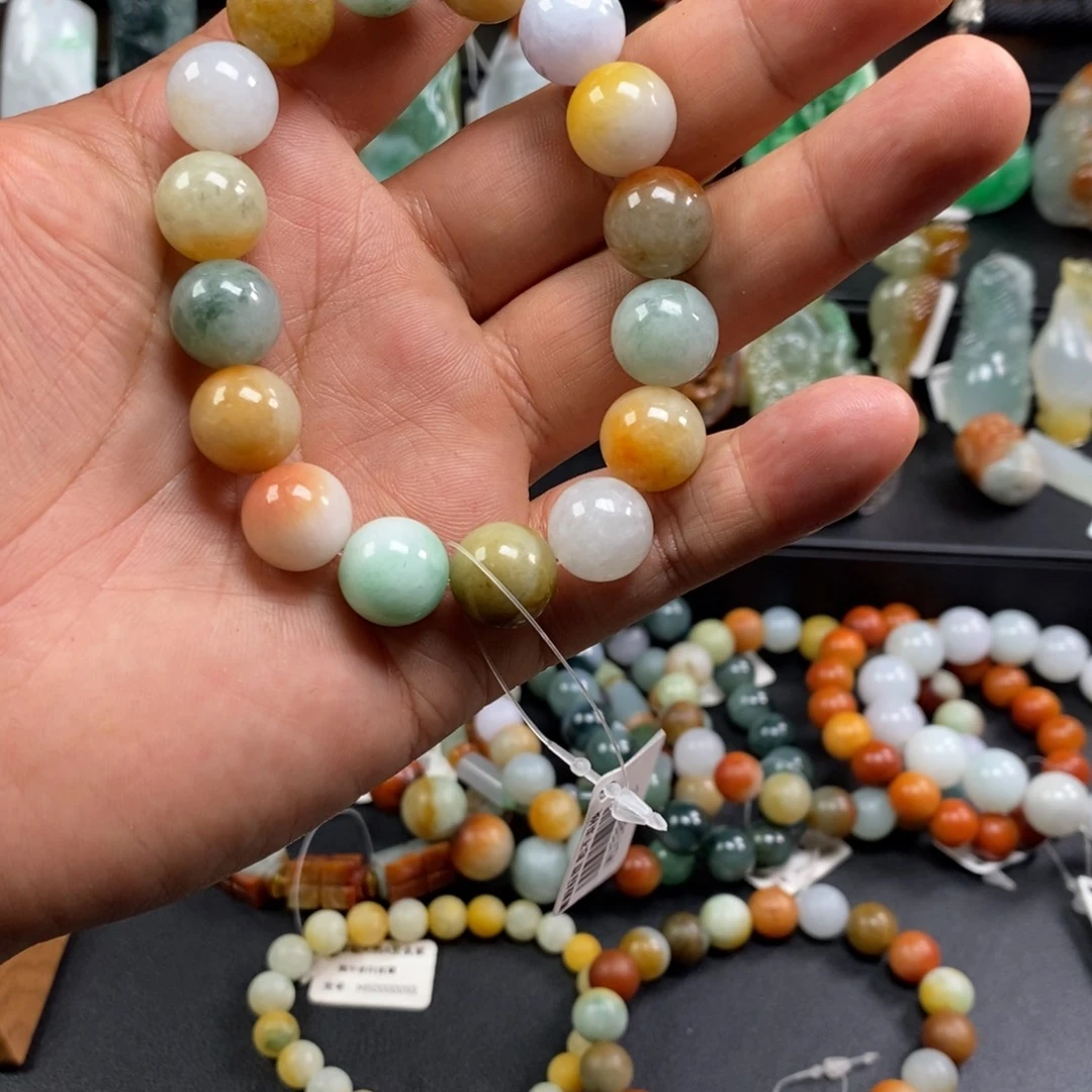 翡翠未镶嵌手串多宝