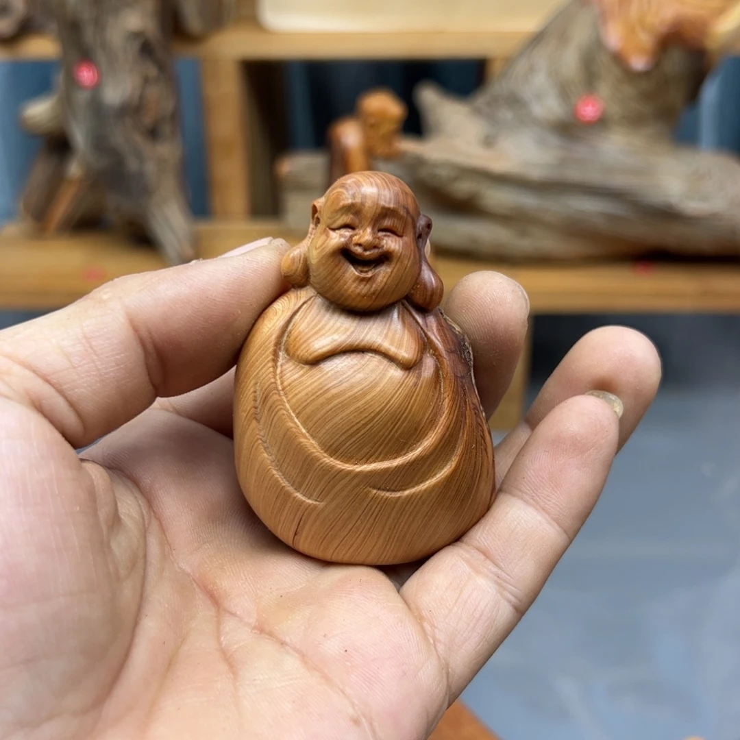 快***乐木崖柏木摆件手把件