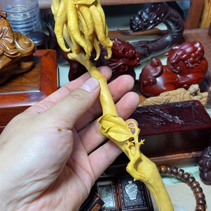 黄杨木丹*湖北小叶黄杨手工雕刻佛手