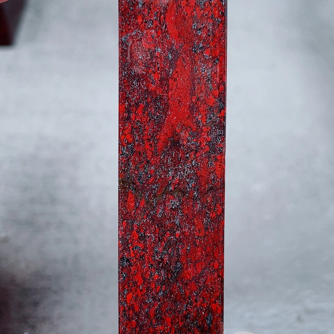 玉桂林鸡血玉印章镇尺28